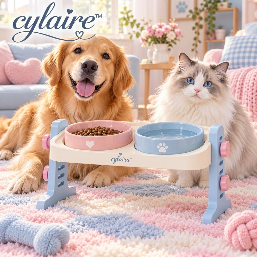Adjustable Raised Pet Feeder