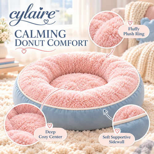 𝒄𝒚𝒍𝒂𝒊𝒓𝒆™ Calming Donut Pet Cushion