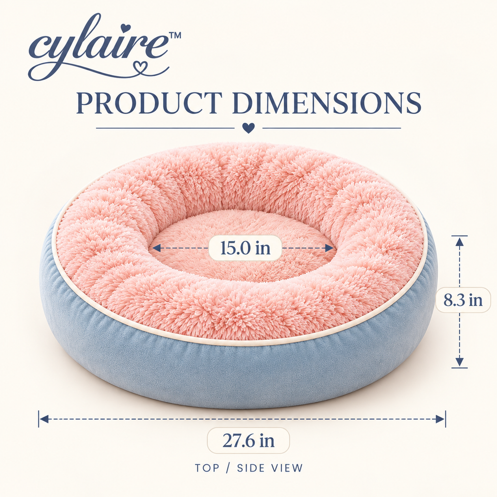 𝒄𝒚𝒍𝒂𝒊𝒓𝒆™ Calming Donut Pet Cushion