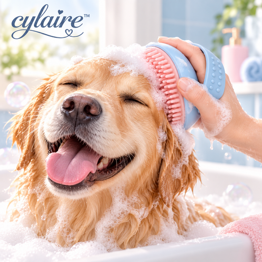 𝒄𝒚𝒍𝒂𝒊𝒓𝒆™ Silicone Pet Bath Brush