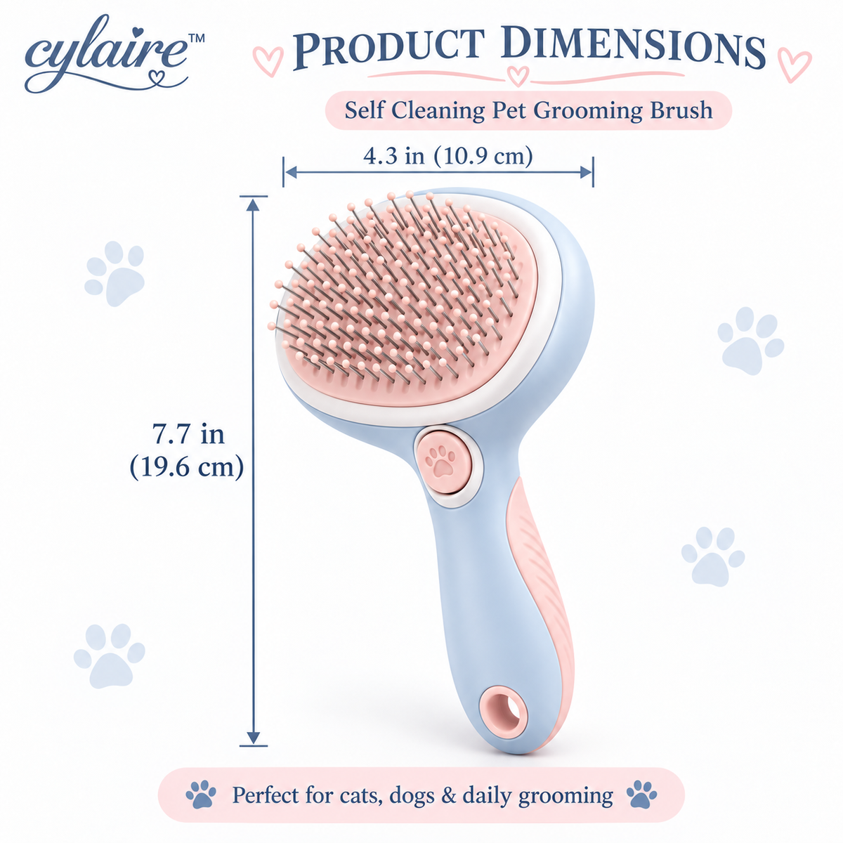 𝒄𝒚𝒍𝒂𝒊𝒓𝒆™ Self Cleaning Pet Grooming Brush